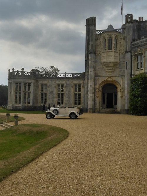 Beautiful car at Highcliffe Castle