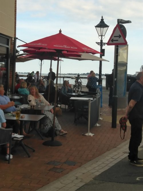 Cafe culture at Poole Quay