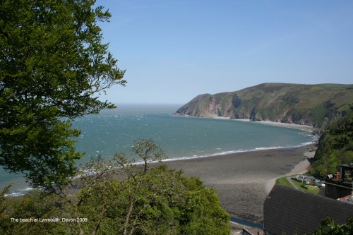 The beach at Lynmouth