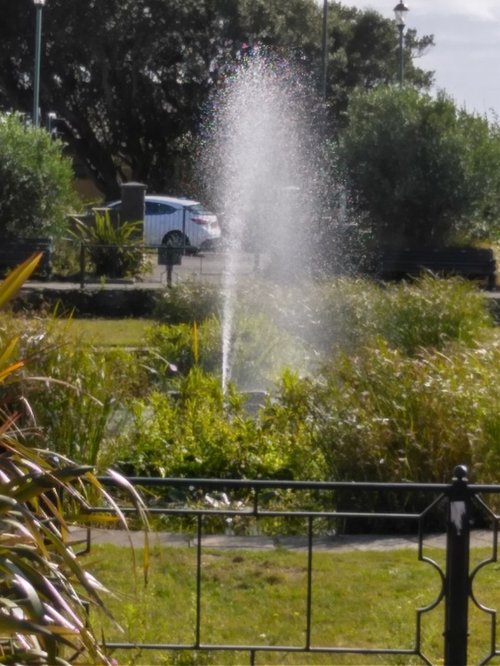 Picturesque fountain at Fisherman's Walk, Southbourne