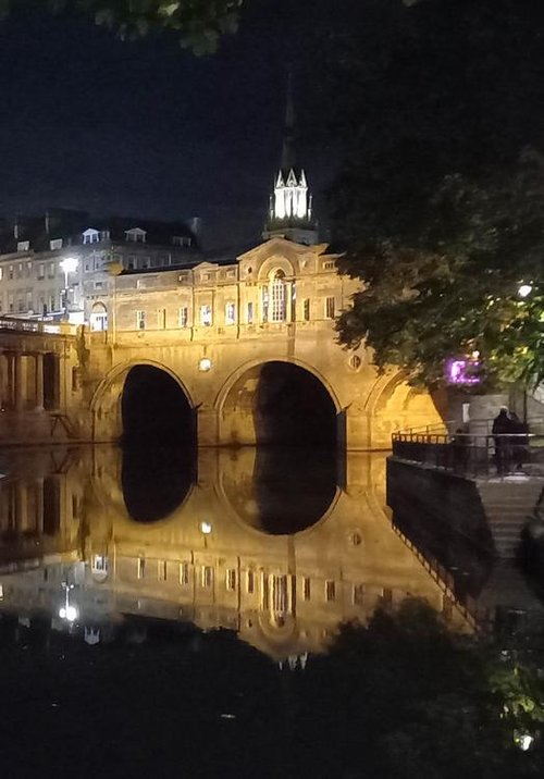 The Pulteney Bridge at Night, Bath