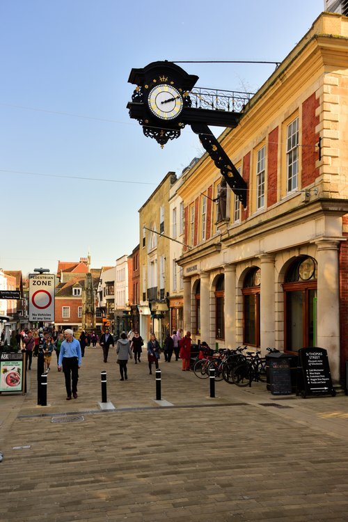 Winchester Town Clock on the High Street