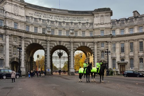 Mounted Police on Duty at Admiralty Arch