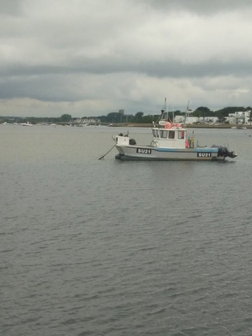 View of Christchurch harbour from Mudeford Quay