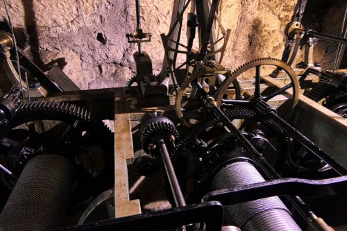 Clock mechanism. All Saints Church, Cawood. 1