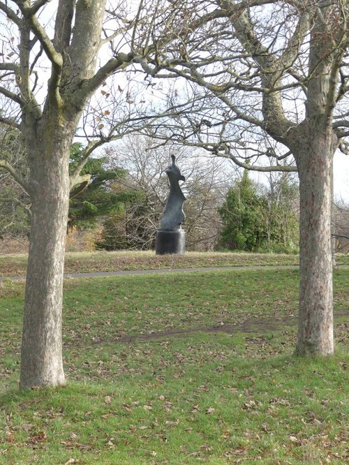 Henry Moore Sculpture  Large Standing Figure: Knife Edge