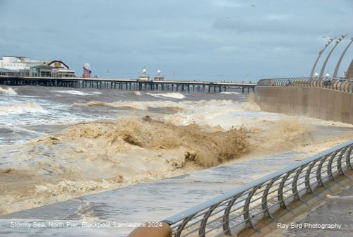 Stormy Sea, Blackpool, Lancashire 2024