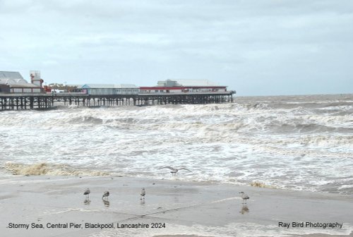 Stormy Sea, Blackpool, Lancashire 2024