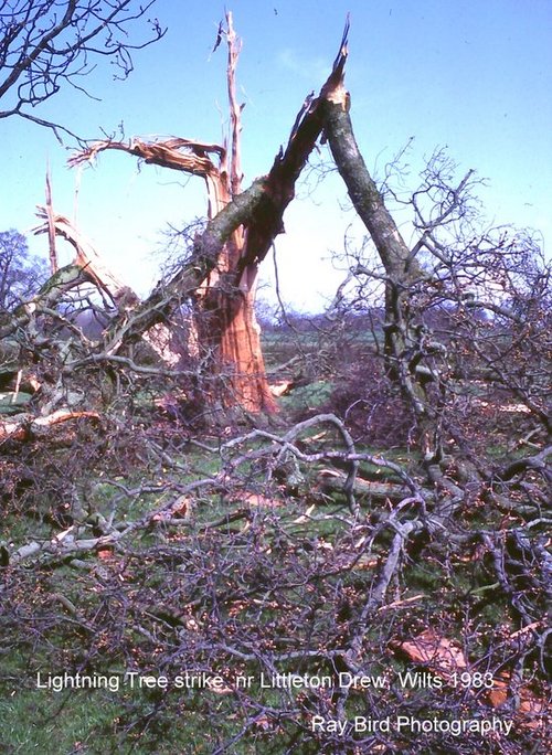 Lightning Damage, Littleton Drew, Wiltshire 1983