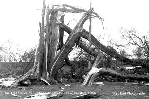 Lightning Damage, Littleton Drew, Wiltshire 1983