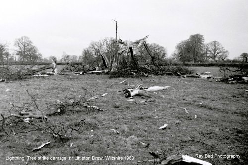 Lightning Damage, Littleton Drew, Wiltshire 1983