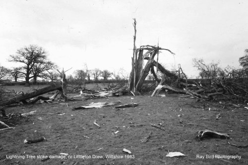 Lightning Damage, Littleton Drew, Wiltshire 1983