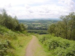 A view from on the Malvern hills Wallpaper