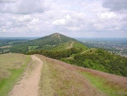 The Malvern Hills. Looking towards the Worcestershire Beacon Wallpaper