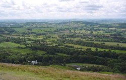 view from the malverns Wallpaper