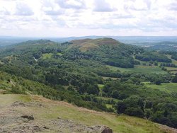 View of the british camp, part of the Malvern hills Wallpaper