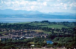 Morcambe bay as seen from Williamson Park, Lancaster, Wallpaper