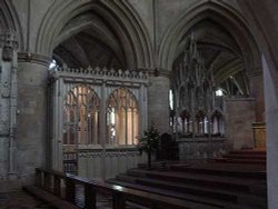 Inside Tewkesbury Abbey Wallpaper