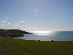 Sun setting in Weymouth Wallpaper