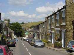 Hayfield village in the Peak District, Derbyshire