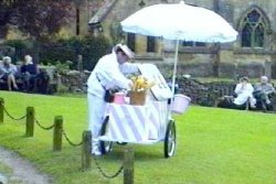 Icecream man at Snowshill village green Wallpaper