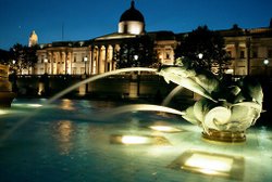 Trafalger Square at Night Wallpaper
