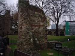 Remaining part of old Roman wall around London Wallpaper