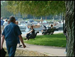 I like this one; it shows people having a lovely day out at Christchurch Wallpaper