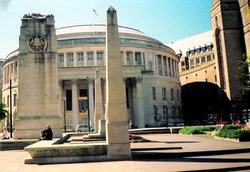 Manchester Library/theatre war  memorial  and  town  hall Wallpaper