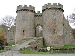Gatehouse at Whittington Castle Wallpaper
