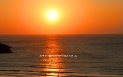 Sunset over Fistral Beach Wallpaper