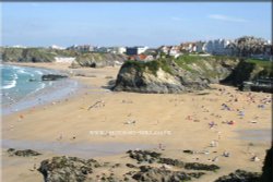 Newquay Town Beach Wallpaper