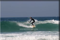 Surfing at Fistral Beach