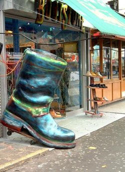 Camden High Street Footwear shop
