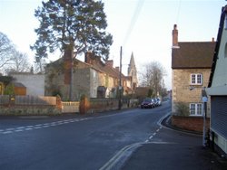 The village of Wheatley, Oxfordshire, with St Mary's Church in the background Wallpaper