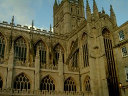 Bath Abbey. Bath, Somerset Wallpaper