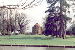 A domed building on The Vyne Estate Wallpaper