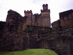 Castle keep and part of Blackgate Wallpaper