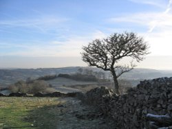 Middleton by Wirksworth, Derbyshire: Winter on Middleton Moor Wallpaper