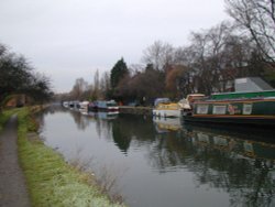 Boat on The Grand Junction Canal at Alperton Wallpaper