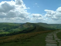The great ridge at Castleton, Derbyshire