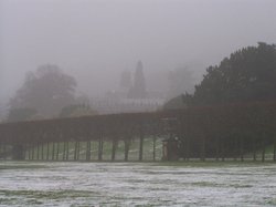 Chatsworth House & Gardens in winter Wallpaper