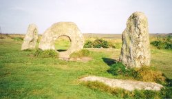 Men-an-tol on the Cornish moors