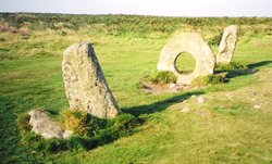 Men-an-tol on the Cornish moors