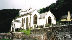 Selworthy Church on Exmoor from 1999