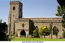 Much Wenlock Church, Shropshire Wallpaper