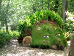 Grass head at Lost Gardens of Heligan