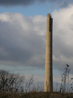 The express lift tower, otherwise refered to as the Northampton lighthouse.