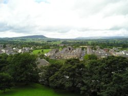 Clitheroe, Lancashire. View from Clitheroe Castle