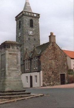 The Clock Tower and War Memorial, Auchtermuchty